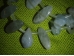 Akvamariin - lihvitud kivikesed nööril - ehete valmistamiseks - UUS**