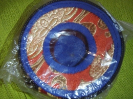 Kott Tiibeti kelladele - punane-sinine - 9 cm - VIIMANE