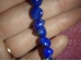 Lasuriit (Lapis Lazuli) - lihvitud kivikestest käevõru