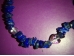 Lasuriit (Lapis Lazuli) - lasuriit ja mäekristall - tsipsidest ja helmestest käevõru
