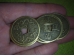 Hiina õnnemündid - amuletid - 1 suur münt - Draakonid - UUS